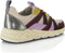 PS Poelman Minion Dames Sneakers - Lage Sneakers - Shiny Details - Bordeaux Beige Multi
