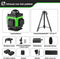 HGLINE 4D 16-lijn Kruislijnlaser - Zelfnivellerende 360° Groene laser - Incl. 2x accu & draagtas