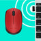 Logitech M171 - Draadloze Muis - 10 meter bereik - Rood
