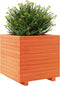 vidaXL - Plantenbak - 50x50x49,5 - cm - massief - grenenhout - wasbruin