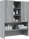 vidaXL - Wasmachinekast - 70,5x25,5x90 - cm - grijs - sonoma - eikenkleurig