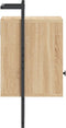 vidaXL - Nachtkastjes - 2 - st - wandgemonteerd - 40x30x61 - cm - hout - sonoma - eiken