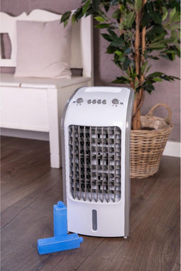 GoodVibes SM-168DL - Mobiele Aircooler - 3-in-1 Koelen Ventileren Bevochtigen - Grijs/Wit