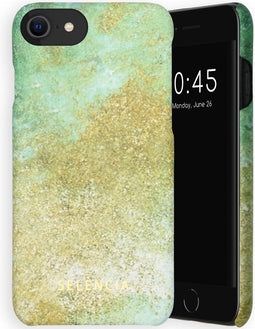 Selencia Hoesje Geschikt voor iPhone SE (2022) / SE (2020) / 8 / 7 / 6s / 6 Hoesje - Selencia Maya Fashion Backcover - groen