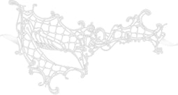 Maskarade Croissant de Lune - Erotisch Masker - Kant - Wit - One Size