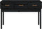 vidaXL - Wandtafel - 114x40x75 - cm - massief - grenenhout - zwart