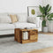vidaXL - Salontafel - 50x50x36 - cm - bewerkt - hout - oud - houtkleurig