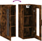 vidaXL - Hangkast - 34,5x34x90 - cm - gerookt - eikenkleurig