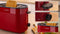 Bosch TAT2M124 - Broodrooster 2 sneden - Ontdooifunctie Opwarmfunctie - Rood