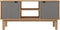 vidaXL - Tv-meubel - OTTA - 113,5x43x57 - cm - massief - grenenhout - bruin - en - grijs