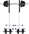 vidaXL - Halter-/squatrek - met - halterset - 60,5 - kg