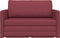 vidaXL - Vloersofa - Bed - 2-in-1 - wijnrood - 124x71x78 - cm - textiel