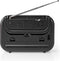 FM-Radio - Draagbaar Model - AM / FM - Batterij Gevoed / Netvoeding - Analoog - 1.8 W - Zwart-Wit Scherm - Koptelefoonoutput - Handgreep - Grijs / Zwart