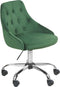 PARRISH - Bureaustoel - Smaragdgroen - Fluweel