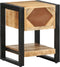 vidaXL - Nachtkastje - 35x34x45 - cm - massief - ruw - mangohout
