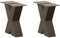 vidaXL - Salontafelpoten - 2 - st - X-vormig - 40x(30-31) - cm - staal - naturel