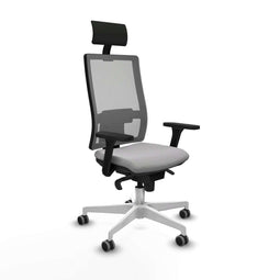 Bureaustoel met hoofdsteun Piqueras y Crespo 3D026G1 Lichtgrijs