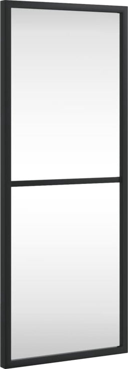 vidaXL - Wandspiegel - rechthoekig - 20x50 - cm - ijzer - zwart