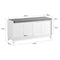 SoBuy FSR86-W - Opbergbank - Gestoffeerd kussen - Wit 114x40x53 cm