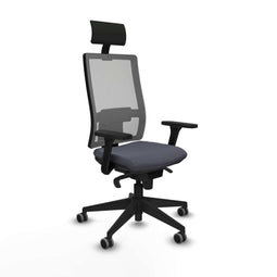 Bureaustoel met hoofdsteun Piqueras y Crespo 3D066G1 Donker grijs