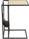 Lifa Living Magazine rek Manhattan - Tijdschriftenrek - Hout Veganistisch leer - Bruin - 35x45x63 (LxBxH)