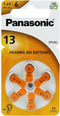 Panasonic PR48 - Hoorbatterij 1.4 V - 310 mAh - Oranje (6 stuks)