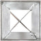 vidaXL - Grondpinnen - 12 - st - 10x10x91 - cm - gegalvaniseerd - staal - zilverkleurig