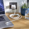 Intenso C315C - USB-C naar USB-C Kabel - Snellaadfunctie 60W - Wit (1,5 m)