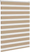 vidaXL - Zebra - Blind - 110x100 - cm - stofbreedte - 105,9 - cm - polyester - zandbruin