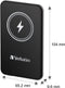 Verbatim Charge 'n' Go - Powerbank 10000 mAh - Magnetisch Draadloos Opladen 15 W - Grijs