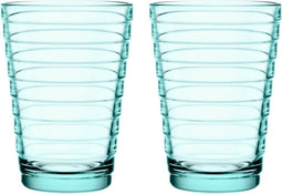 Iittala Aino Aalto - Tumbler Glazen Set - Waterglas - Vaatwasserbestendig - Watergroen - 33 cl - 2 Stuks