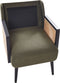 ORUM - Fauteuil - Groen - Rotan