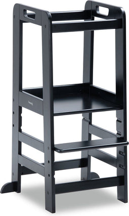Hauck Learn N Explore - Leertoren - Opstapje - FSC® Mix Gecertificeerd Beukenhout - Black