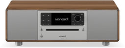Sonoro Prestige (2025) - Speaker 2.0 - Wi-Fi en Bluetooth - Walnoot/Zilver