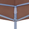 vidaXL Partytentdak - 270 g/m² - 6x3 m - bruin
