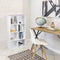 Woltu Boekenkast - Staande Plank - 8 Vakken - MDF Wit - 60 x 29,5 x 121 cm