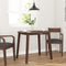 vidaXL - Eettafel - bruin - massief - hout - rubber