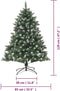 vidaXL - Kunstkerstboom - met - standaard - 120 - cm - PVC