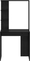 vidaXL - Kaptafel - Zwart - Eik - 78,5x37x154,5 - cm - Kunststof