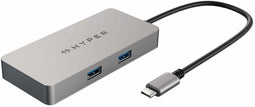 Hyper HDMB2 - USB Hub - 1x Ethernet 1Gbps 1x HDMI 2x USB 3.2 - Aluminium