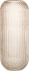 J-Line vaas Yuan - glas - beige - large - 36 cm hoog