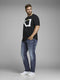 JACK&JONES PLUS SIZE - Jeans - Soepel zittend licht afgewassen - Donker blauw
