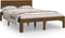 vidaXL - Bedframe - massief - hout - honingbruin - 120x190 - cm