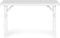 Klaptafel met banken - 120x70x74cm - 4 personen - wit