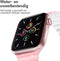 imoshion Siliconen magnetisch bandje - Geschikt voor Apple Watch 1, 2, 3, 4, 5, 6, 7, 8, 9, 10 (42 mm), SE - 38/40/41 mm - Roze & Wit - One Size