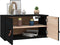 vidaXL - Wandkast - 60x30x30 - cm - massief - grenenhout - zwart