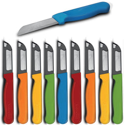 Solingen Schilmesje - RVS Glad - Robuust Handvat 16 cm - Mix (10 stuks)