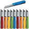 Solingen Schilmesje - RVS Glad - Robuust Handvat 16 cm - Mix (10 stuks)