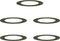 vidaXL - Planken - van - Bomen - 5 - stuks - Olijfgroen - Ø60/90 - cm - Staal