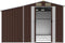 vidaXL - Tuinschuur - 277x365,5x179 - cm - gegalvaniseerd - staal - bruin